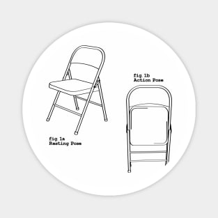 Folding Chair Diagram Magnet